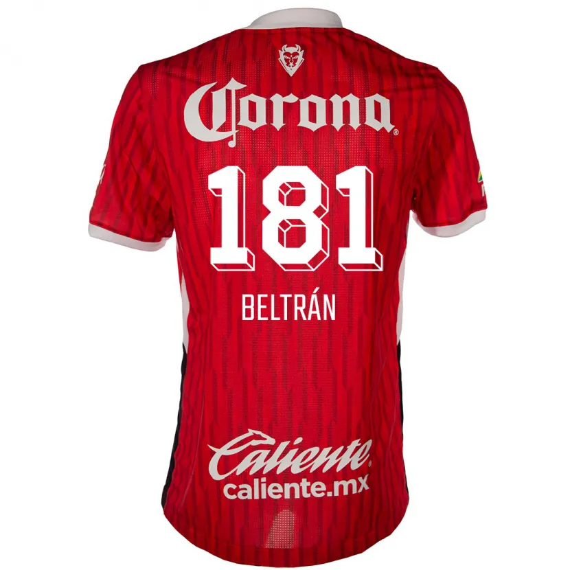 Danxen Mann Ronaldo Beltrán #181 Rød Hvit Hjemmetrøye Drakt Trøye 2024/25 Skjorter T-Skjorte