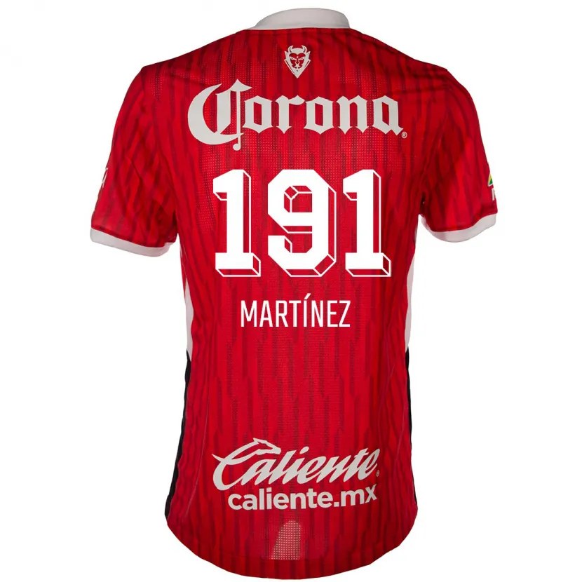 Danxen Mann Kevin Martínez #191 Rød Hvit Hjemmetrøye Drakt Trøye 2024/25 Skjorter T-Skjorte