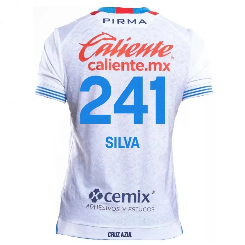 Danxen Mann Iván Silva #241 Hvit Blå Bortetrøye Drakt Trøye 2024/25 Skjorter T-Skjorte