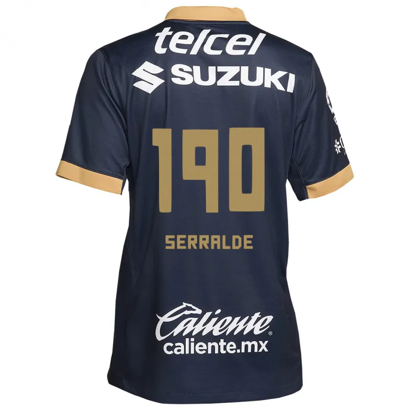 Danxen Mann Gerardo Serralde #190 Obsidian Gull Hvit Bortetrøye Drakt Trøye 2024/25 Skjorter T-Skjorte