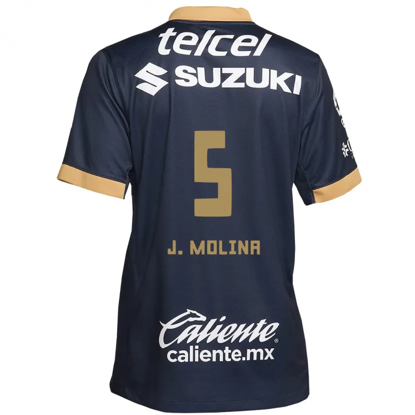 Danxen Mann Jesús Molina #5 Obsidian Gull Hvit Bortetrøye Drakt Trøye 2024/25 Skjorter T-Skjorte