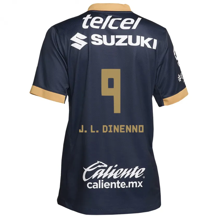 Danxen Mann Juan Dinenno #9 Obsidian Gull Hvit Bortetrøye Drakt Trøye 2024/25 Skjorter T-Skjorte