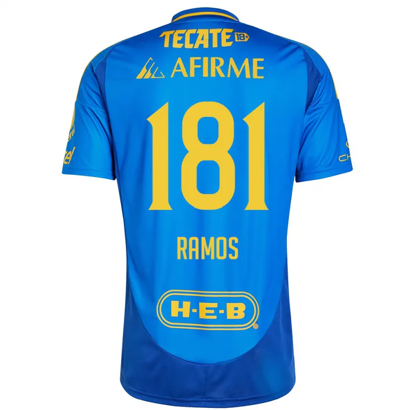 Danxen Mann Anthony Ramos #181 Blå Gul Bortetrøye Drakt Trøye 2024/25 Skjorter T-Skjorte