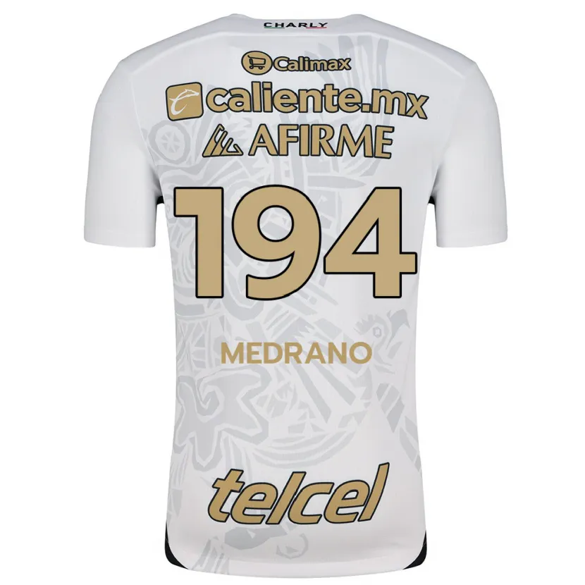Danxen Mann Luis Medrano #194 Hvit Svart Bortetrøye Drakt Trøye 2024/25 Skjorter T-Skjorte