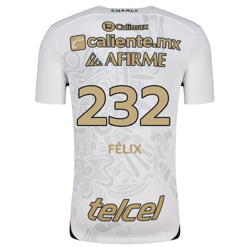 Danxen Mann Erick Félix #232 Hvit Svart Bortetrøye Drakt Trøye 2024/25 Skjorter T-Skjorte