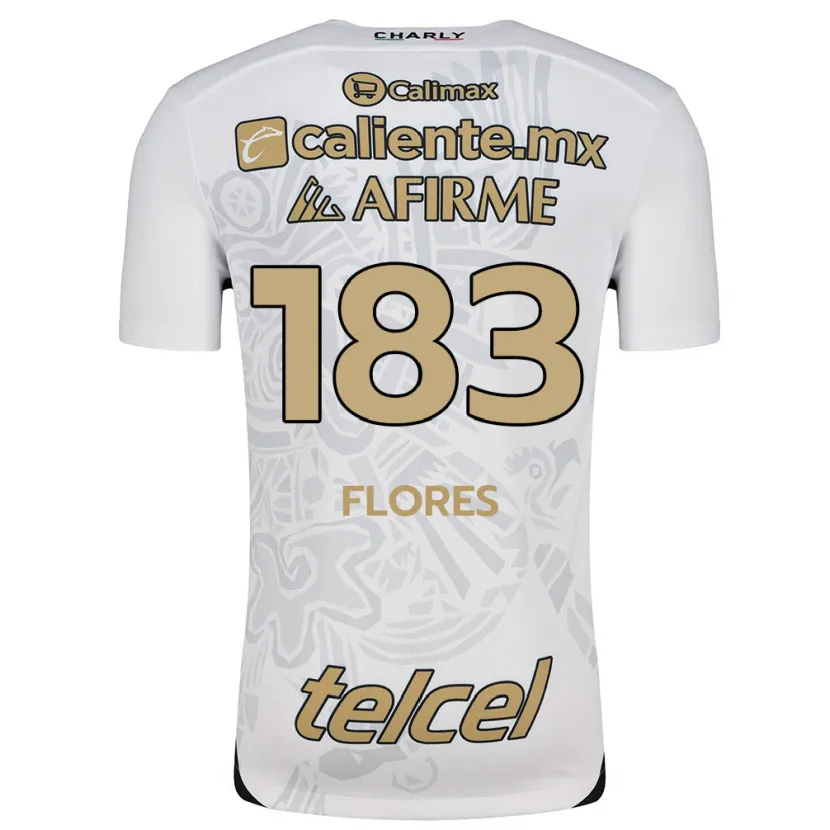 Danxen Mann Abraham Flores #183 Hvit Svart Bortetrøye Drakt Trøye 2024/25 Skjorter T-Skjorte