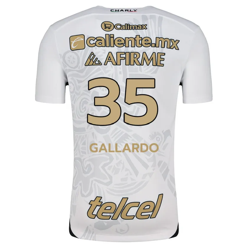 Danxen Mann Gloriaisabel Gallardo #35 Hvit Svart Bortetrøye Drakt Trøye 2024/25 Skjorter T-Skjorte