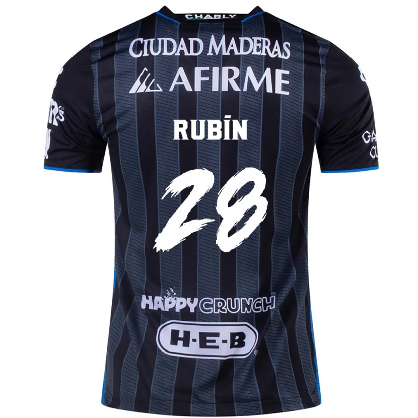 Danxen Mann Rubio Rubín #28 Hvit Svart Bortetrøye Drakt Trøye 2024/25 Skjorter T-Skjorte