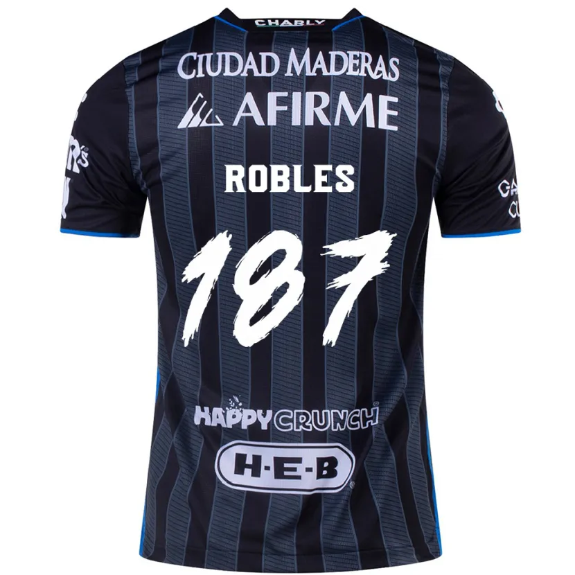 Danxen Mann Juan Robles #187 Hvit Svart Bortetrøye Drakt Trøye 2024/25 Skjorter T-Skjorte