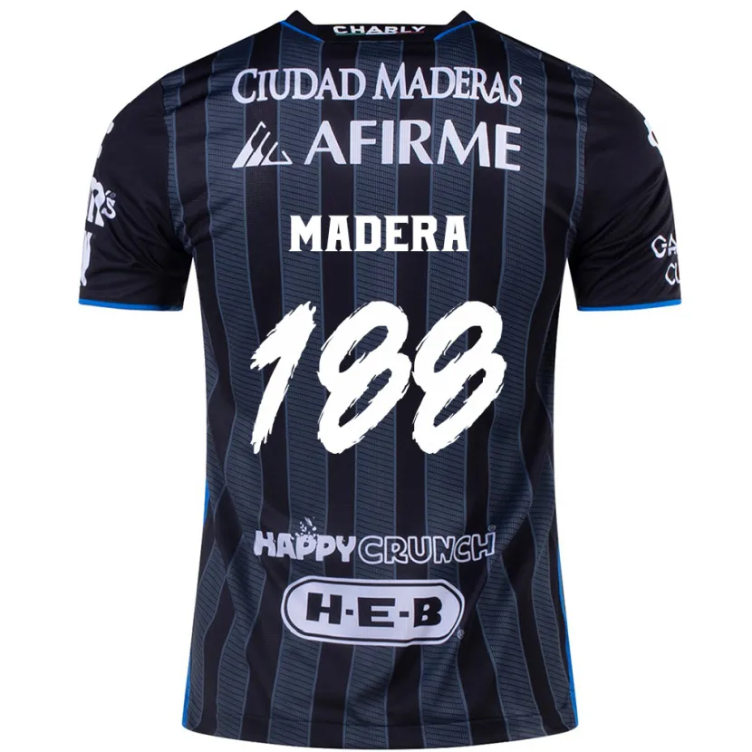 Danxen Mann Héctor Madera #188 Hvit Svart Bortetrøye Drakt Trøye 2024/25 Skjorter T-Skjorte