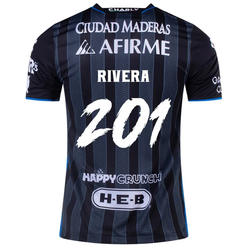 Danxen Mann Christian Rivera #201 Hvit Svart Bortetrøye Drakt Trøye 2024/25 Skjorter T-Skjorte