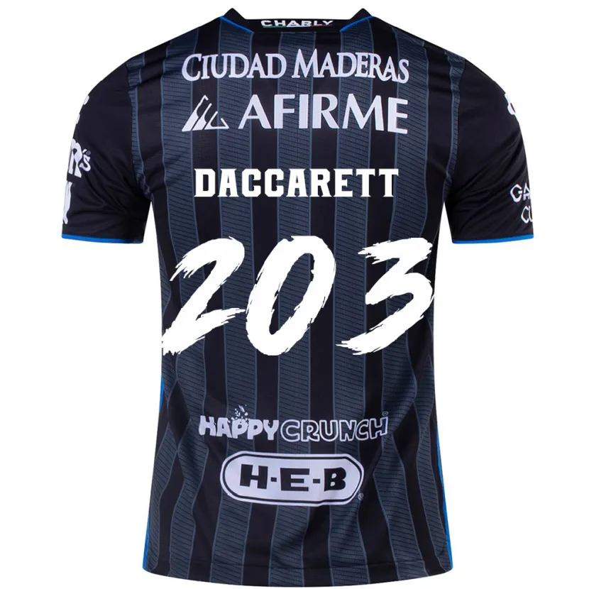 Danxen Mann Juan Daccarett #203 Hvit Svart Bortetrøye Drakt Trøye 2024/25 Skjorter T-Skjorte