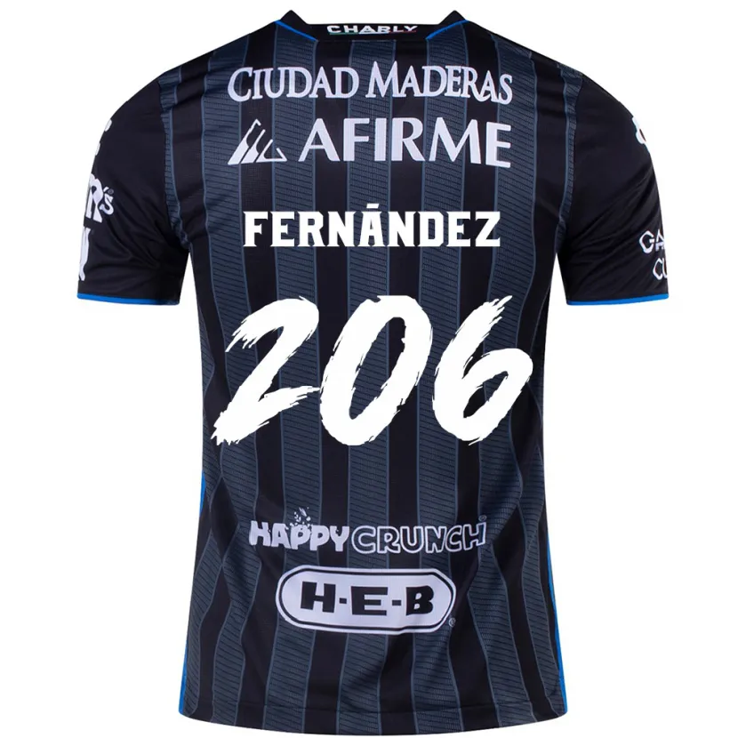 Danxen Mann Erik Fernández #206 Hvit Svart Bortetrøye Drakt Trøye 2024/25 Skjorter T-Skjorte