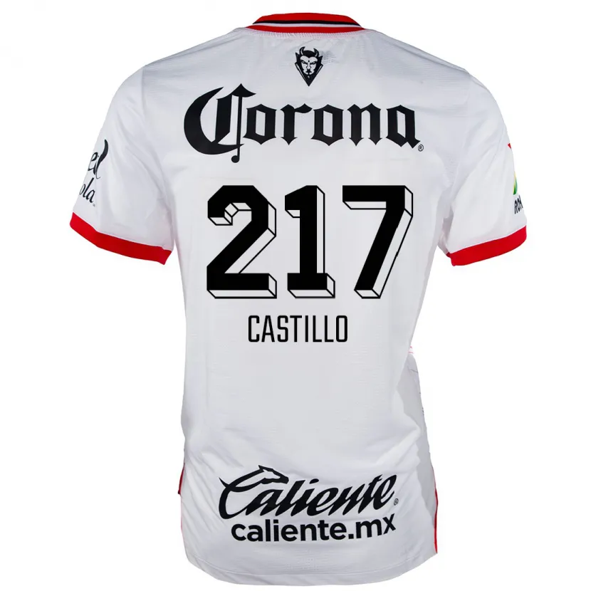 Danxen Mann Klever Castillo #217 Hvit Rød Bortetrøye Drakt Trøye 2024/25 Skjorter T-Skjorte