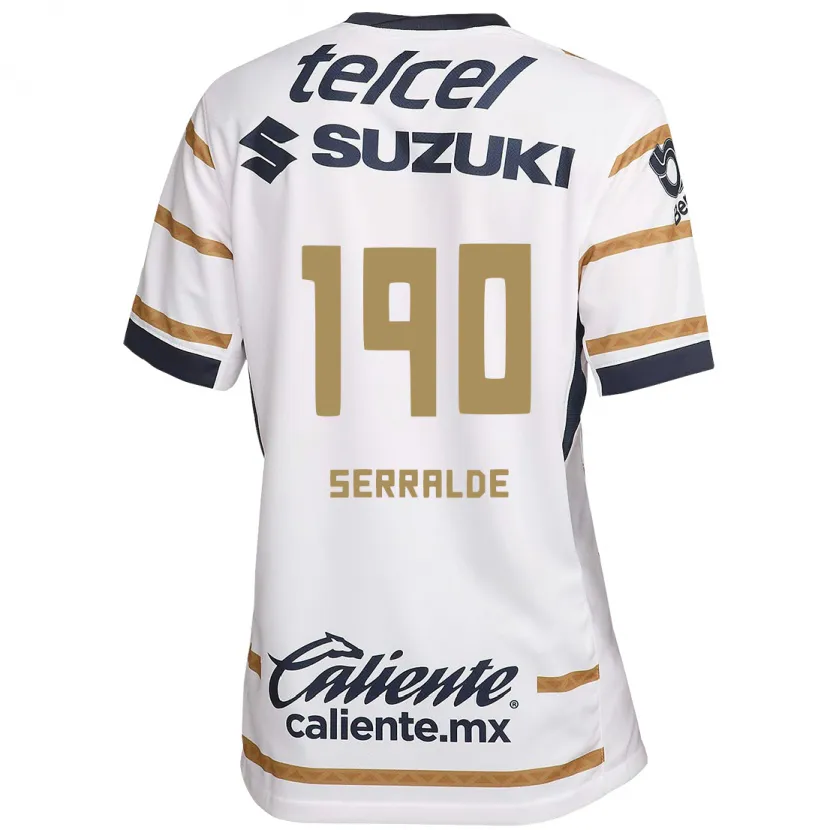 Danxen Dame Gerardo Serralde #190 Hvit Obsidian Hjemmetrøye Drakt Trøye 2024/25 Skjorter T-Skjorte