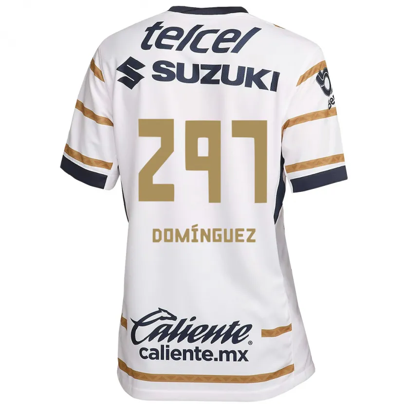 Danxen Dame Julio Domínguez #297 Hvit Obsidian Hjemmetrøye Drakt Trøye 2024/25 Skjorter T-Skjorte