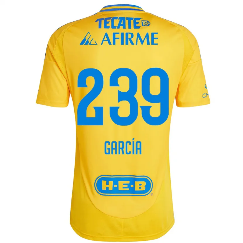 Danxen Dame Diego García #239 Gull Gul Hjemmetrøye Drakt Trøye 2024/25 Skjorter T-Skjorte