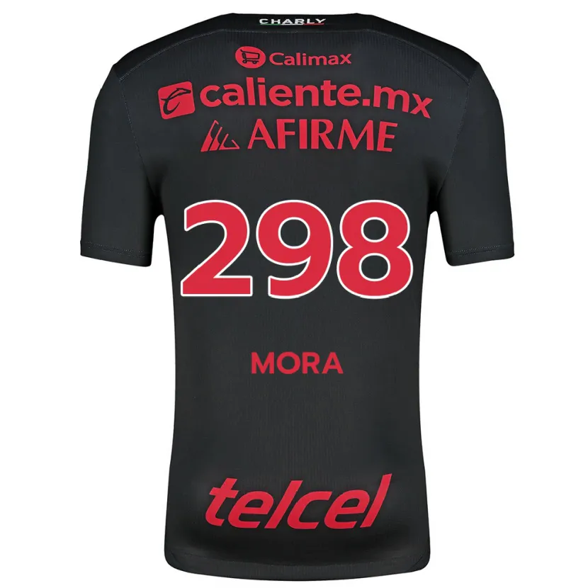 Danxen Dame Gilberto Mora #298 Svart Rød Hjemmetrøye Drakt Trøye 2024/25 Skjorter T-Skjorte