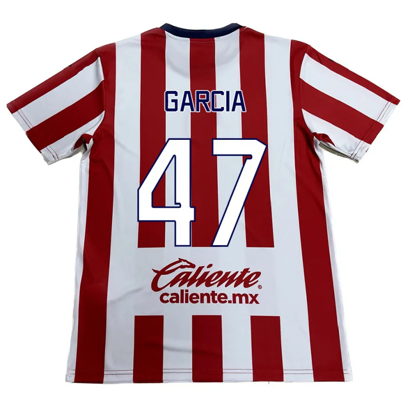 Danxen Dame Gael García #47 Rød Hvit Hjemmetrøye Drakt Trøye 2024/25 Skjorter T-Skjorte