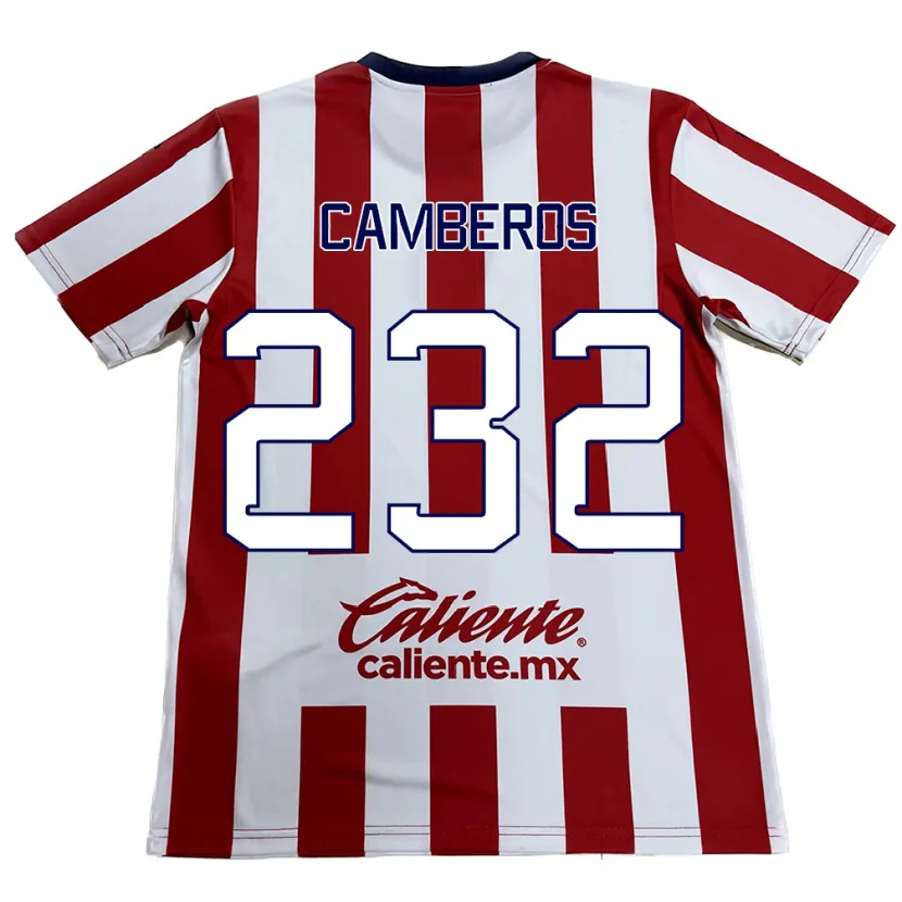 Danxen Dame Hugo Camberos #232 Rød Hvit Hjemmetrøye Drakt Trøye 2024/25 Skjorter T-Skjorte