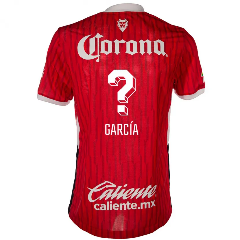 Danxen Dame Carlos García #0 Rød Hvit Hjemmetrøye Drakt Trøye 2024/25 Skjorter T-Skjorte