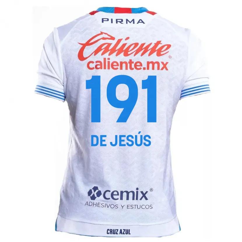 Danxen Dame Luis De Jesús #191 Hvit Blå Bortetrøye Drakt Trøye 2024/25 Skjorter T-Skjorte