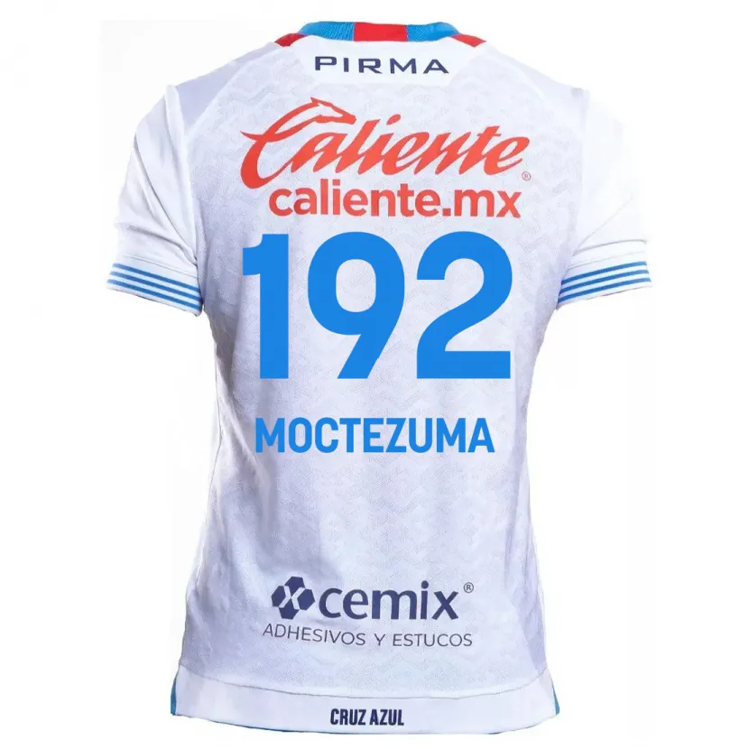 Danxen Dame Brayan Moctezuma #192 Hvit Blå Bortetrøye Drakt Trøye 2024/25 Skjorter T-Skjorte