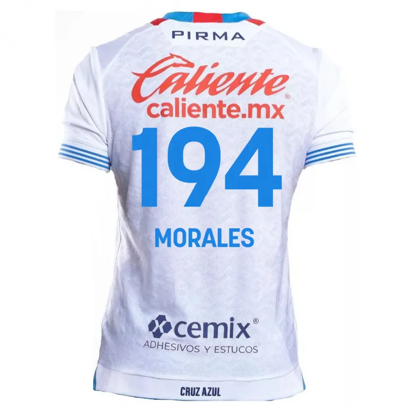 Danxen Dame Amaury Morales #194 Hvit Blå Bortetrøye Drakt Trøye 2024/25 Skjorter T-Skjorte