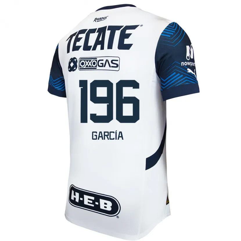 Danxen Dame Diego García #196 Hvit Blå Bortetrøye Drakt Trøye 2024/25 Skjorter T-Skjorte