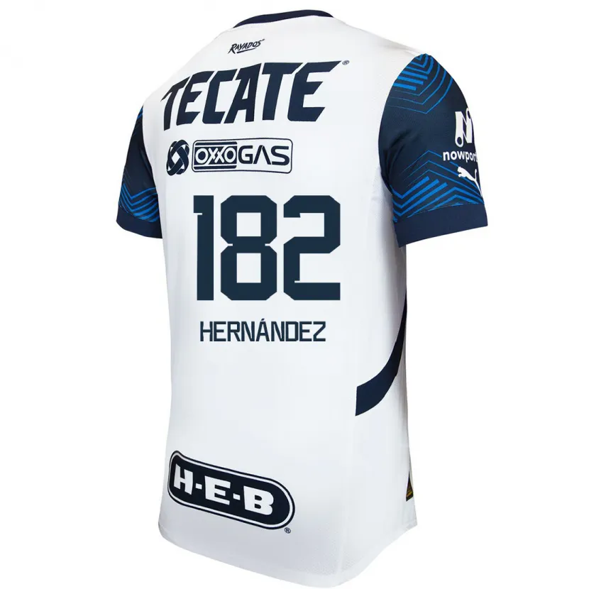 Danxen Dame Derek Hernández #182 Hvit Blå Bortetrøye Drakt Trøye 2024/25 Skjorter T-Skjorte