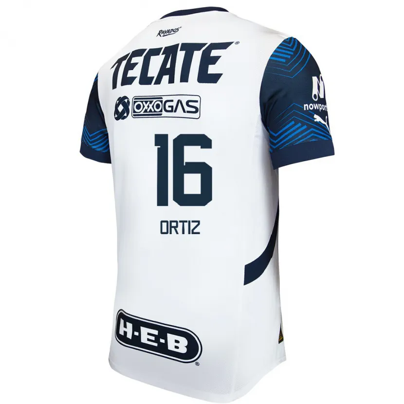 Danxen Dame Celso Ortiz #16 Hvit Blå Bortetrøye Drakt Trøye 2024/25 Skjorter T-Skjorte