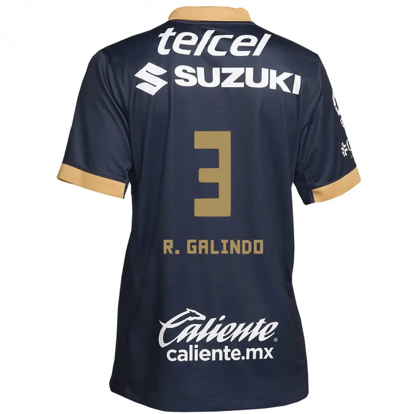 Danxen Dame José Galindo #3 Obsidian Gull Hvit Bortetrøye Drakt Trøye 2024/25 Skjorter T-Skjorte