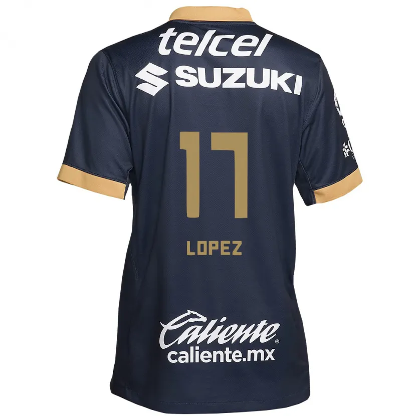 Danxen Dame Leonel Lopez #17 Obsidian Gull Hvit Bortetrøye Drakt Trøye 2024/25 Skjorter T-Skjorte