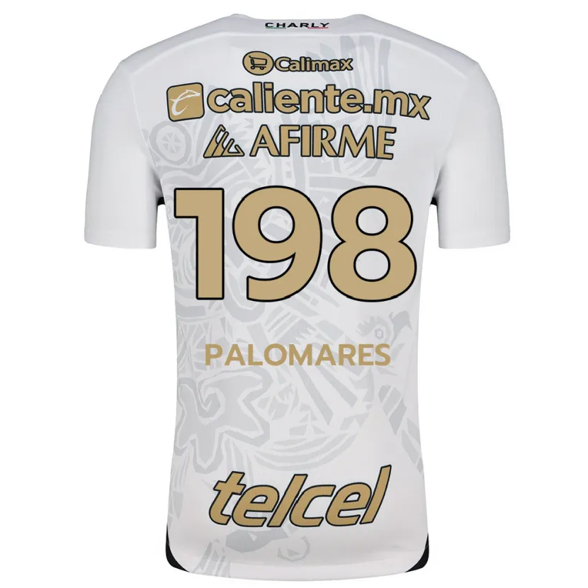 Danxen Dame Ramón Palomares #198 Hvit Svart Bortetrøye Drakt Trøye 2024/25 Skjorter T-Skjorte