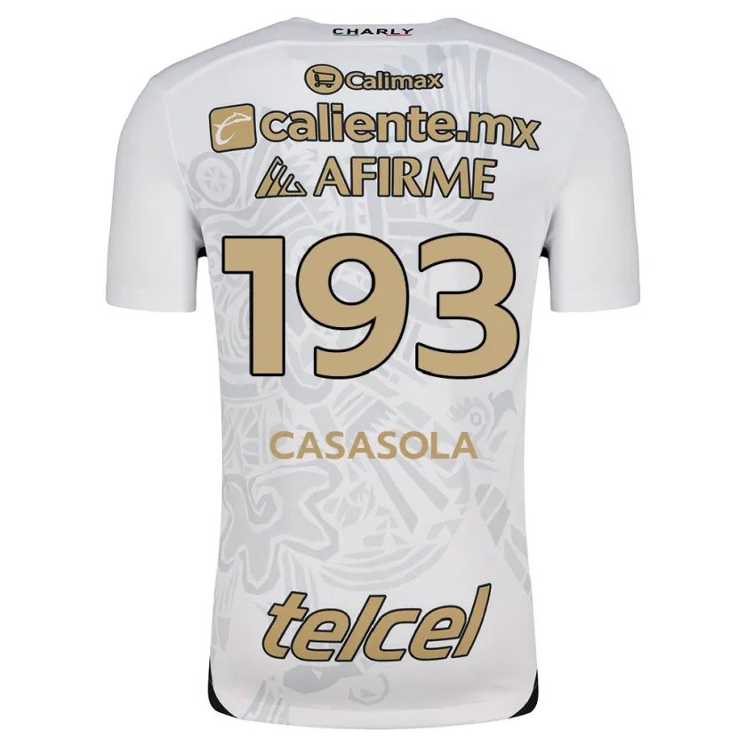 Danxen Dame Axel Casasola #193 Hvit Svart Bortetrøye Drakt Trøye 2024/25 Skjorter T-Skjorte