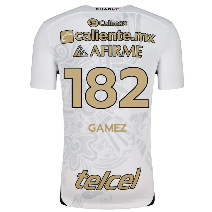 Danxen Dame Mark Gamez #182 Hvit Svart Bortetrøye Drakt Trøye 2024/25 Skjorter T-Skjorte