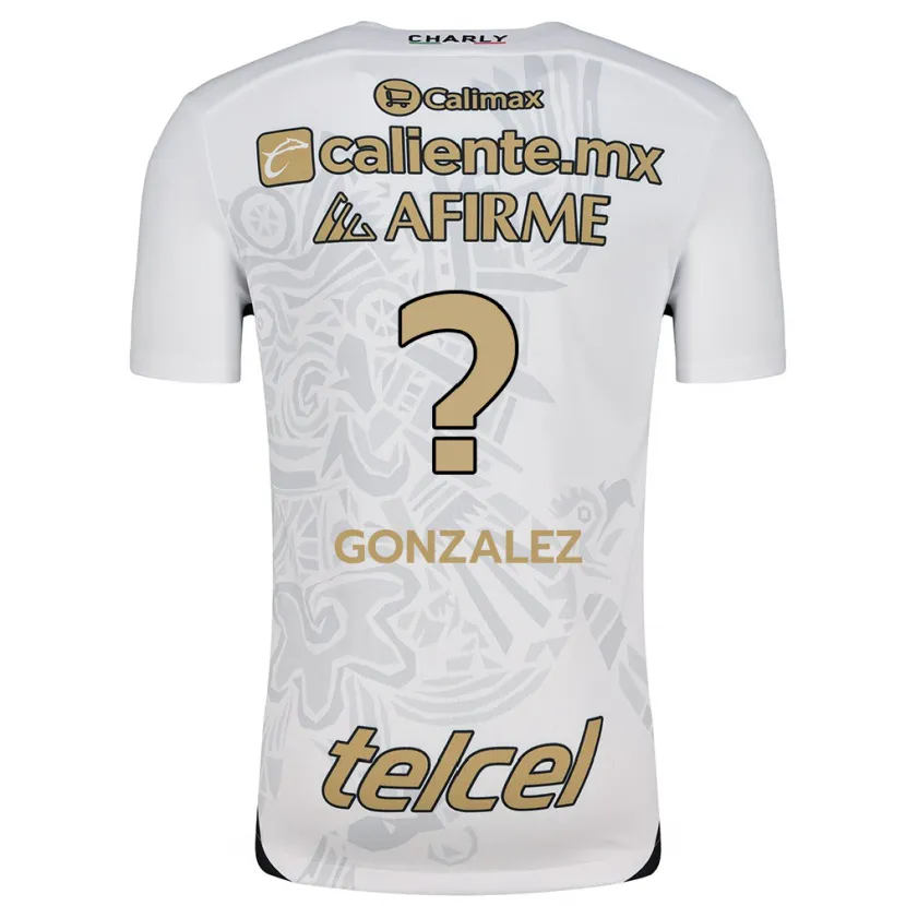 Danxen Dame Óscar González #0 Hvit Svart Bortetrøye Drakt Trøye 2024/25 Skjorter T-Skjorte