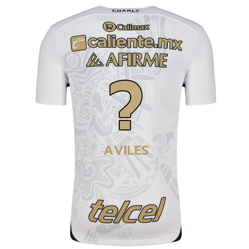Danxen Dame Emiliano Aviles #0 Hvit Svart Bortetrøye Drakt Trøye 2024/25 Skjorter T-Skjorte