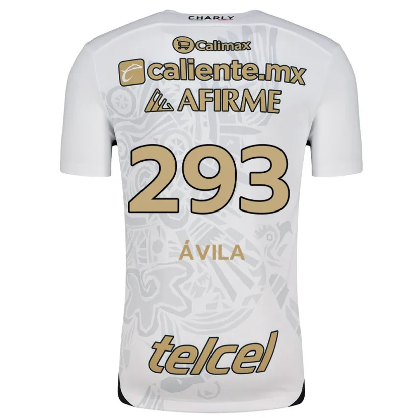 Danxen Dame Daniel Ávila #293 Hvit Svart Bortetrøye Drakt Trøye 2024/25 Skjorter T-Skjorte