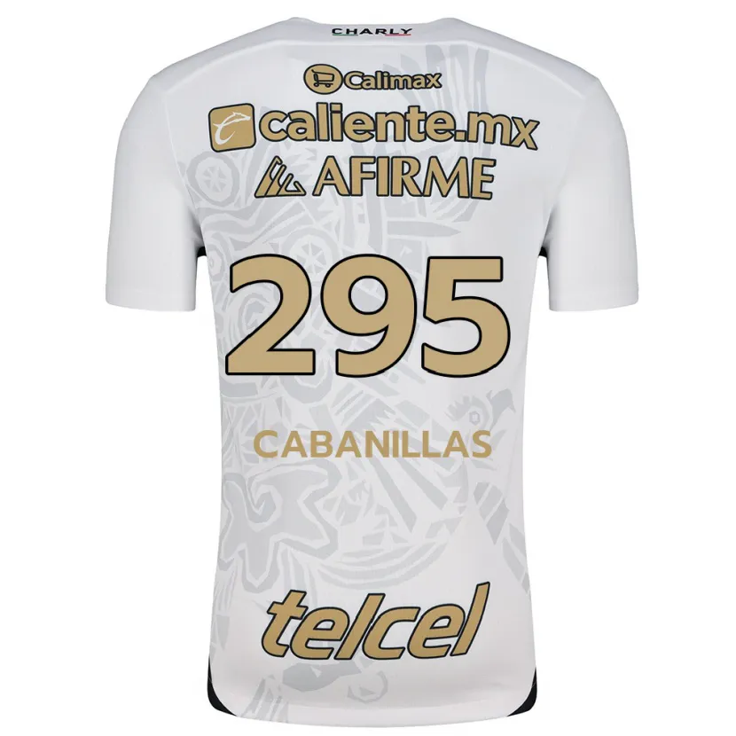 Danxen Dame Osvaldo Cabanillas #295 Hvit Svart Bortetrøye Drakt Trøye 2024/25 Skjorter T-Skjorte