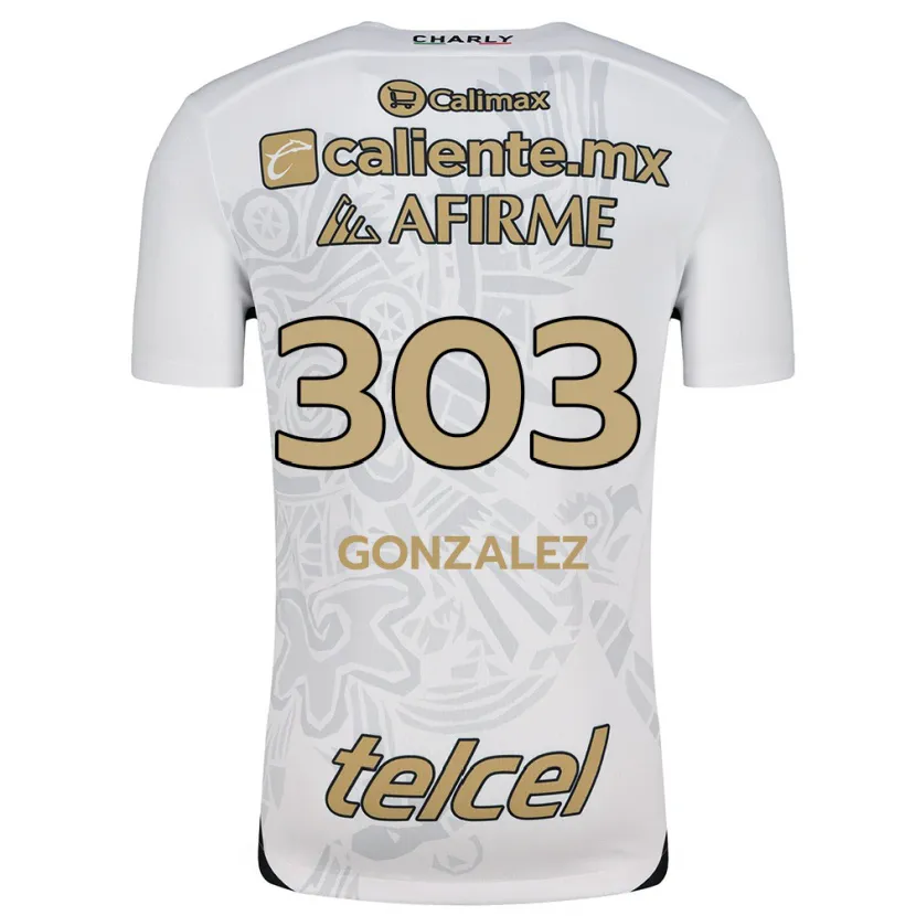 Danxen Dame Osmar González #303 Hvit Svart Bortetrøye Drakt Trøye 2024/25 Skjorter T-Skjorte