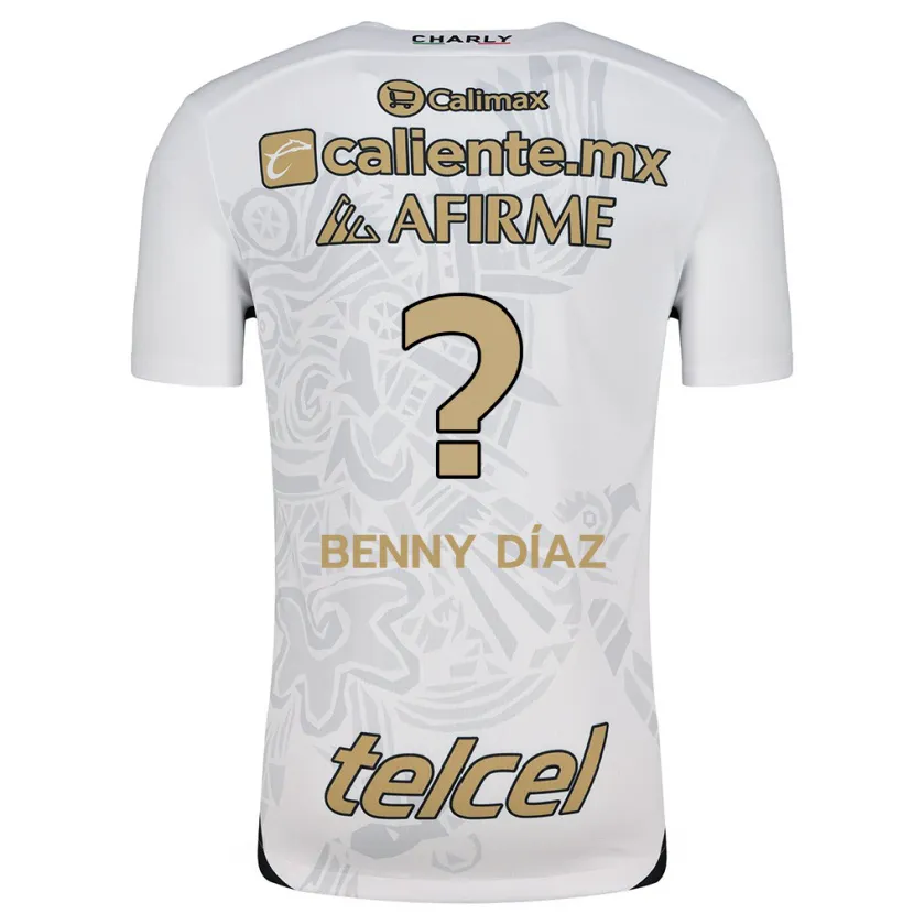 Danxen Dame Benny Díaz #0 Hvit Svart Bortetrøye Drakt Trøye 2024/25 Skjorter T-Skjorte