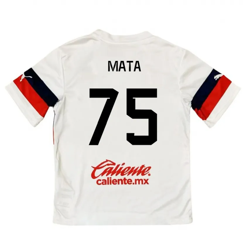 Danxen Dame Hugo Mata #75 Hvit Rød Bortetrøye Drakt Trøye 2024/25 Skjorter T-Skjorte