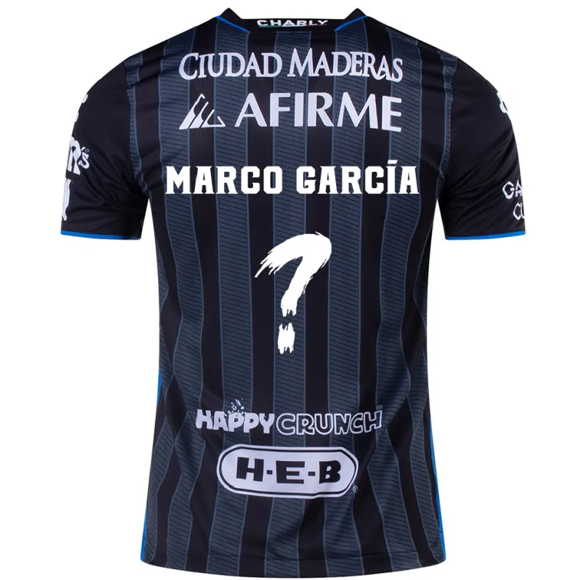 Danxen Dame Marco García #0 Hvit Svart Bortetrøye Drakt Trøye 2024/25 Skjorter T-Skjorte