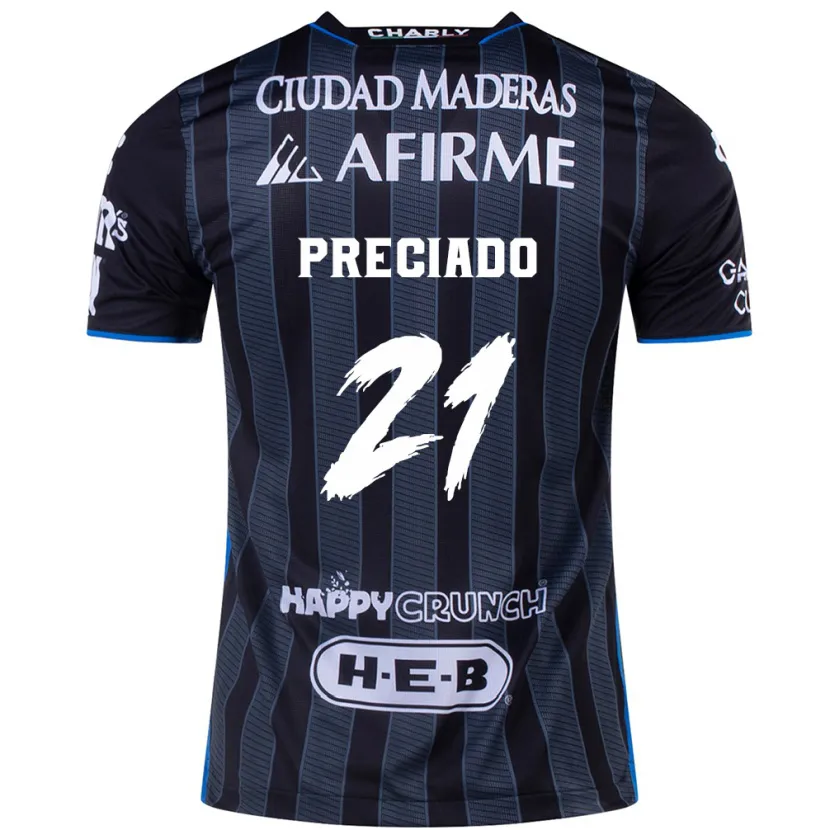 Danxen Dame Ayrton Preciado #21 Hvit Svart Bortetrøye Drakt Trøye 2024/25 Skjorter T-Skjorte