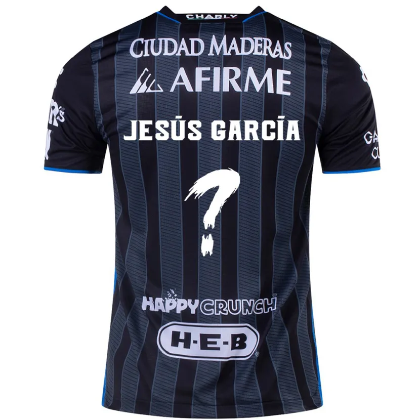 Danxen Dame Jesús García #0 Hvit Svart Bortetrøye Drakt Trøye 2024/25 Skjorter T-Skjorte
