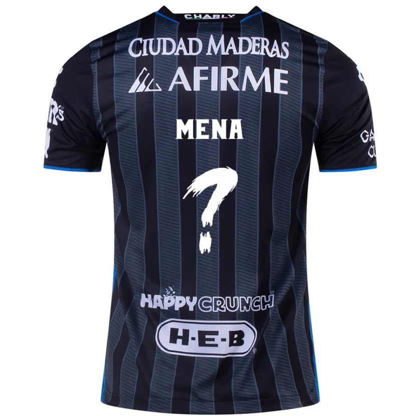Danxen Dame Felipe Mena #0 Hvit Svart Bortetrøye Drakt Trøye 2024/25 Skjorter T-Skjorte