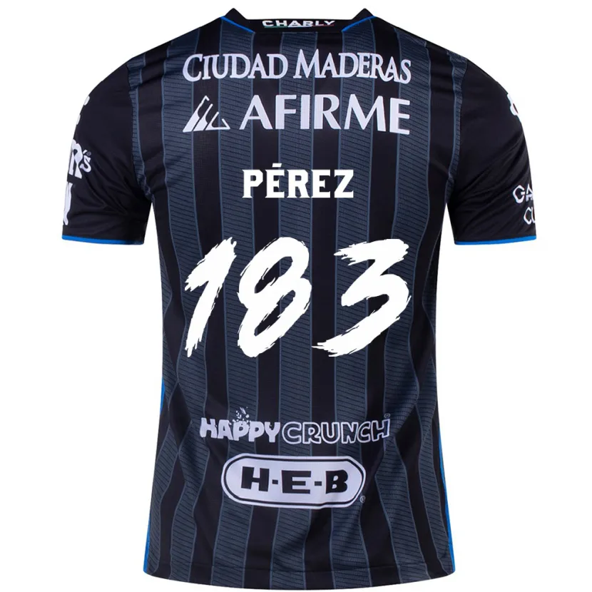 Danxen Dame Aldahir Pérez #183 Hvit Svart Bortetrøye Drakt Trøye 2024/25 Skjorter T-Skjorte