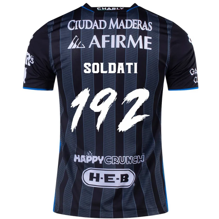 Danxen Dame Carlo Soldati #192 Hvit Svart Bortetrøye Drakt Trøye 2024/25 Skjorter T-Skjorte