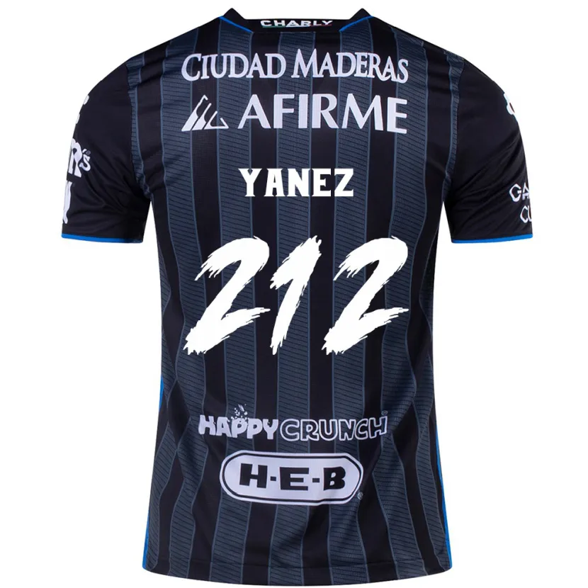 Danxen Dame Sebastián Yánez #212 Hvit Svart Bortetrøye Drakt Trøye 2024/25 Skjorter T-Skjorte